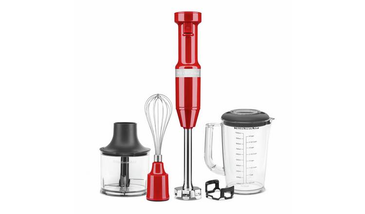 KitchenAid 5KHBV83BER Hand Blender With Accessories - Red