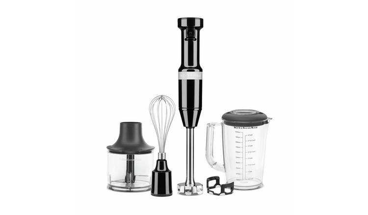 KitchenAid 5KHBV83BOB Hand Blender With Accessories - Black