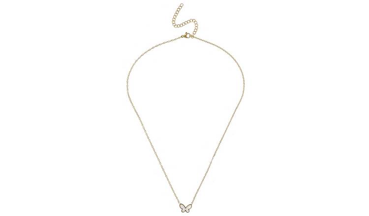 Liars & Lovers Gold Tone Stainless Steel Butterfly Necklace