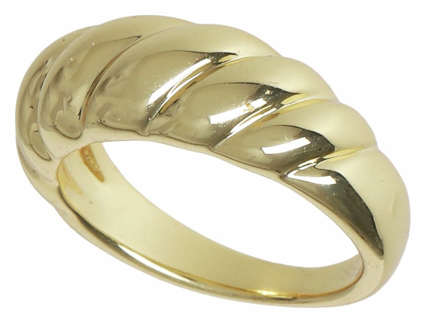 Liars & Lovers Gold Plated Twist Ring - Small
