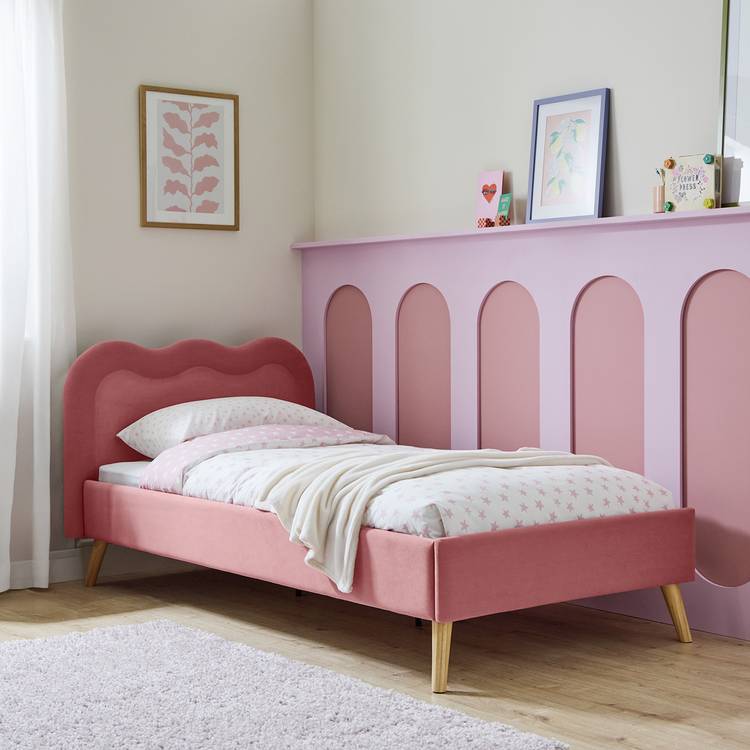 Habitat Kids Iris Upholstered Bed Frame - Pink 0