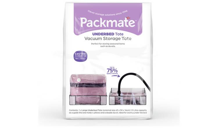 Packmate Underbed Vacuum Storage Tote - Large