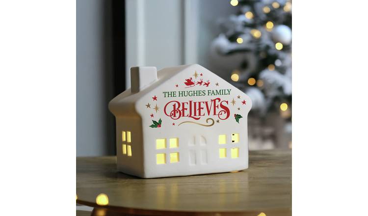 Personalised Message Christmas LED House