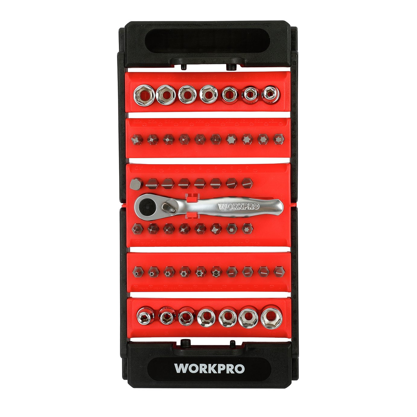 Buy Workpro WP200563 52 Pieces Foldable Socket Set | Tool kits | Argos