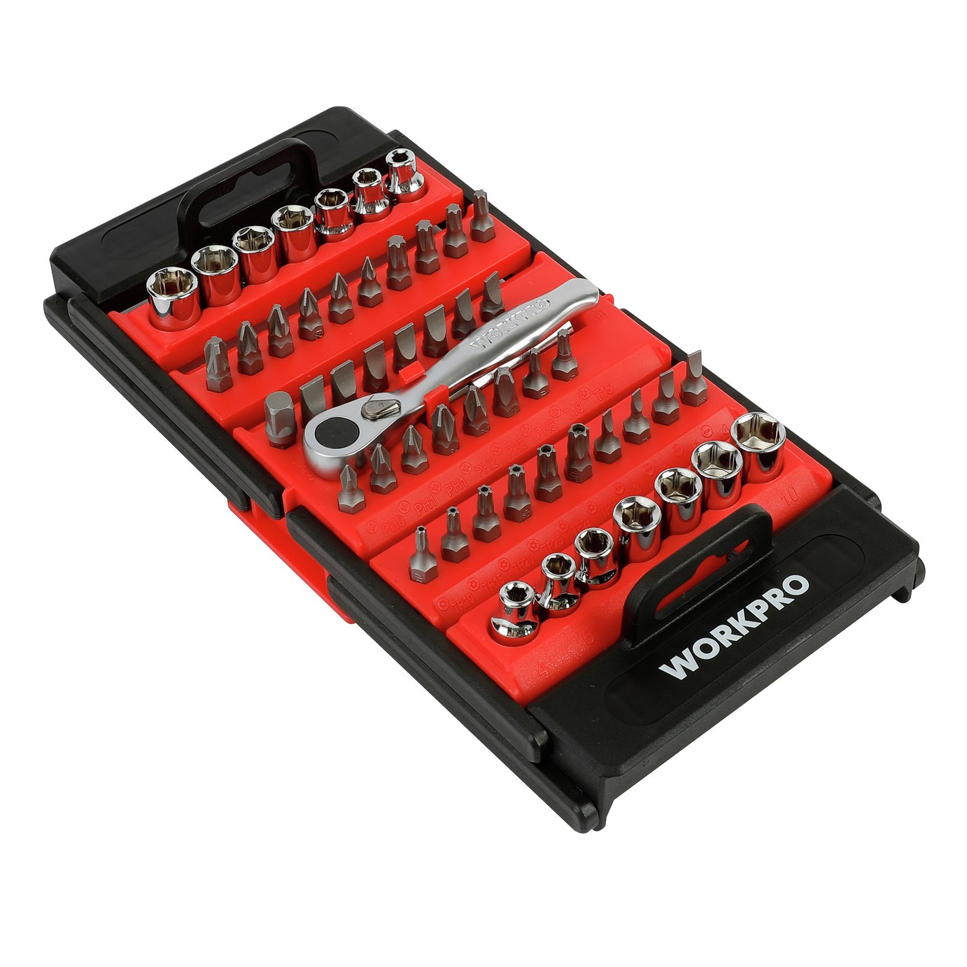 Buy Workpro WP200563 52 Pieces Foldable Socket Set | Tool kits | Argos