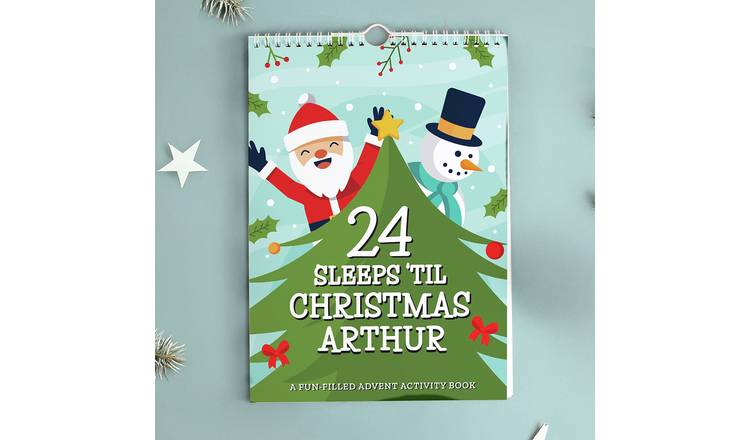 Personalised Message 24 Sleeps Christmas Activity Calendar
