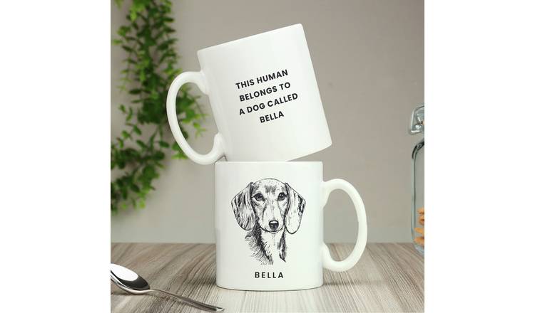 Personalised Message Dog Breed Mug