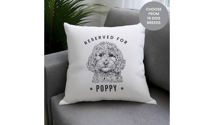 Personalised Message Dog Breed Cushion