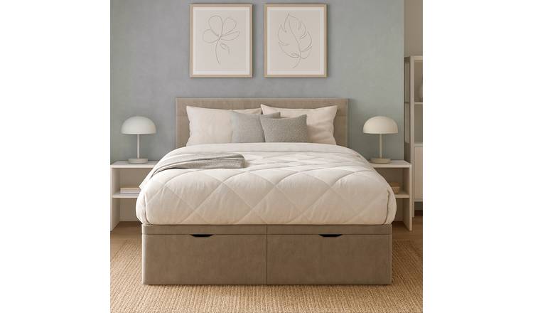 Millbrook Miller Superking End Lift Ottoman Bed - Natural