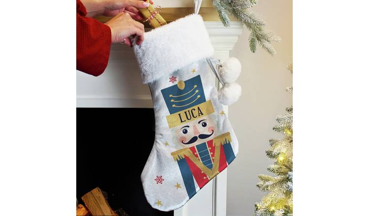 Personalised Message Nutcracker Stocking