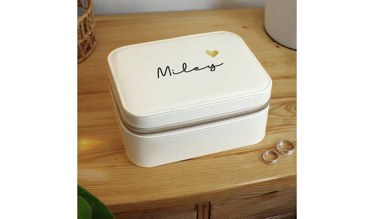 Personalised Message Travel Jewellery Box