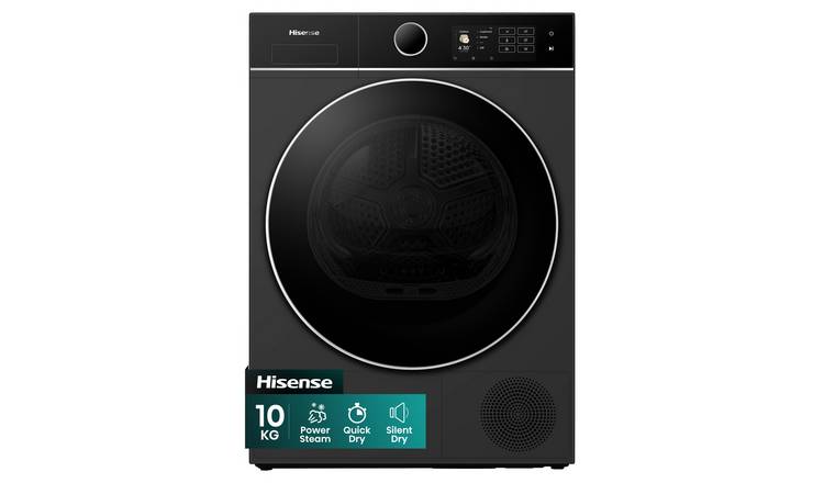 Hisense DH5I104BBAB 10KG Heat Pump Tumble Dryer - Black