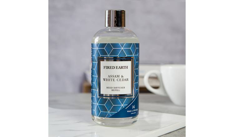 Fired Earth 200ml Reed Diffuser Refill - Assam & White Cedar