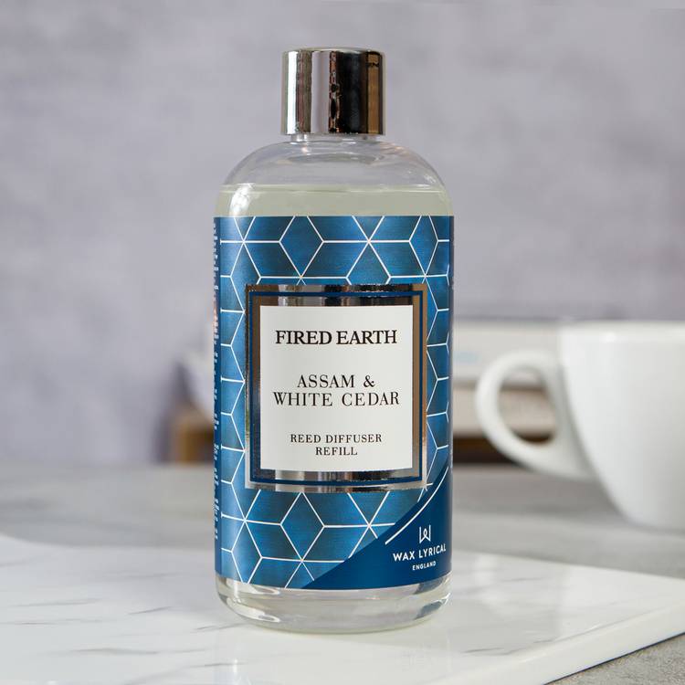 Fired Earth 200ml Reed Diffuser Refill - Assam & White Cedar 0