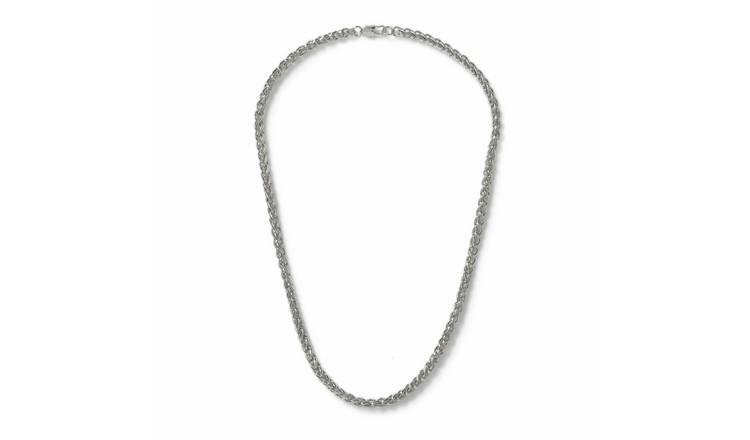 Uncommon Souls Silver Tone Rope Chain Necklace