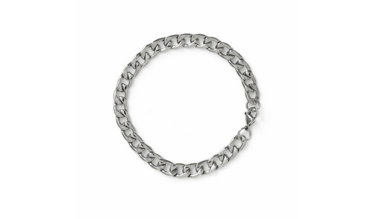 Uncommon Souls Men's Stainless Steel Curb Chain Bracelet