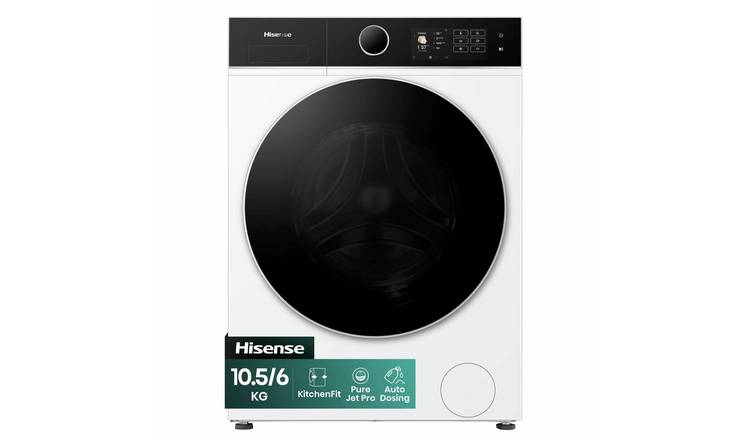 Hisense WD5I1045BWQ 10.5/6KG 1400 Spin Washer Dryer - White