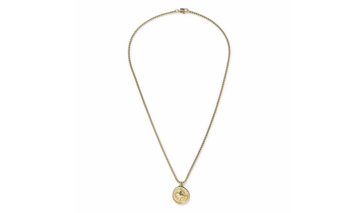 Uncommon Souls Gold Stainless Steel Pendant Necklace 