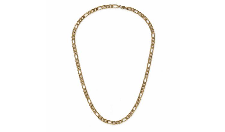 Uncommon Souls Gold Tone Figaro Chain Necklace
