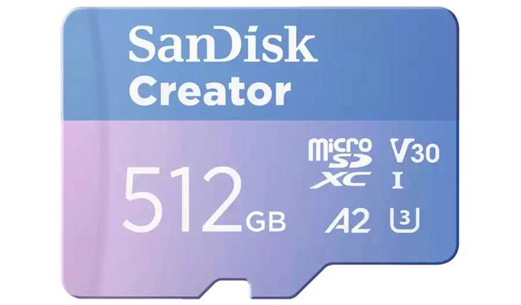 SanDisk Creator 190MBs microSD UHS-I Memory Card - 512GB