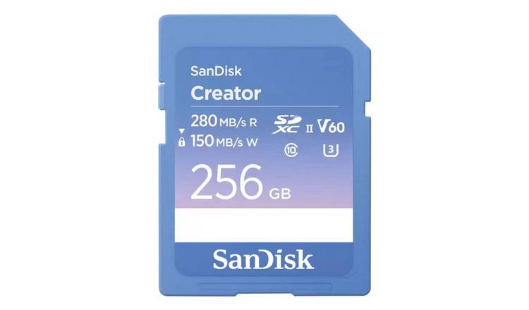 SanDisk Creator 280MBs SD UHS-II Memory Card - 256GB