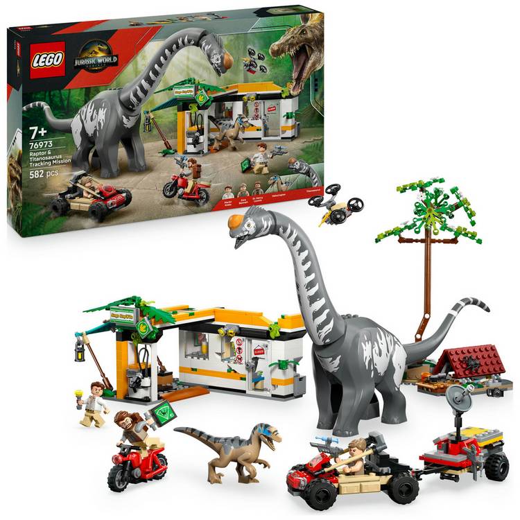LEGO Jurassic World Raptor & Titanosaurus Mission 76973 0