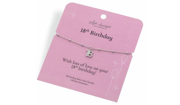 Hot Diamonds Sterling Silver 18th Birthday Charm Bracelet