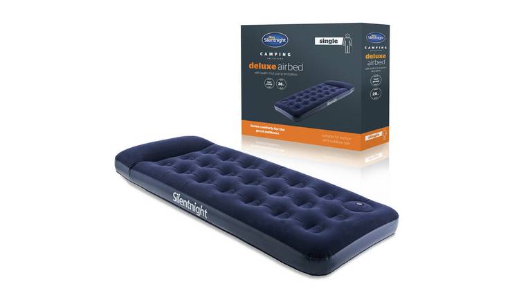 Silentnight Single Airbed with Foot Pump and Pillow