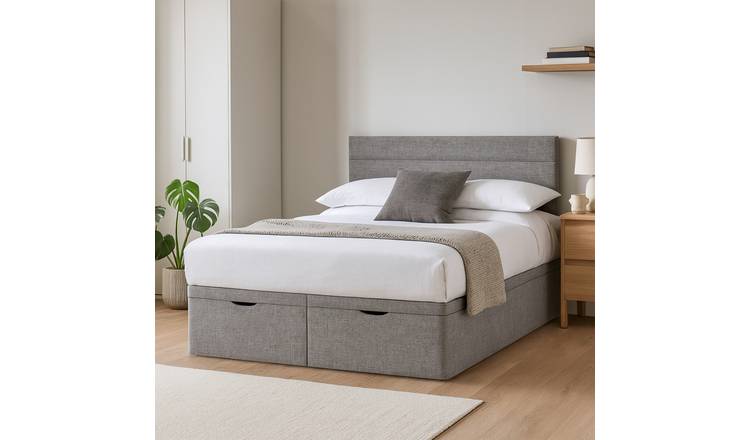 Millbrook Miller Double Fabric End lift Ottoman Bed - Grey