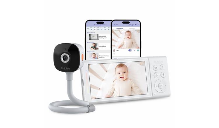 Hubble Connected Smart Portable 5inch Video Baby Monitor