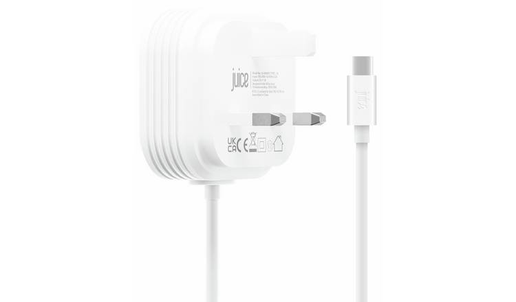 Juice 45W USB-C Charger with 1.5m Integrated Cable - White