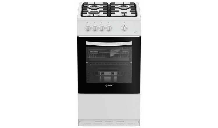 Indesit I5G1KMW 50cm Single Oven Gas Cooker - White