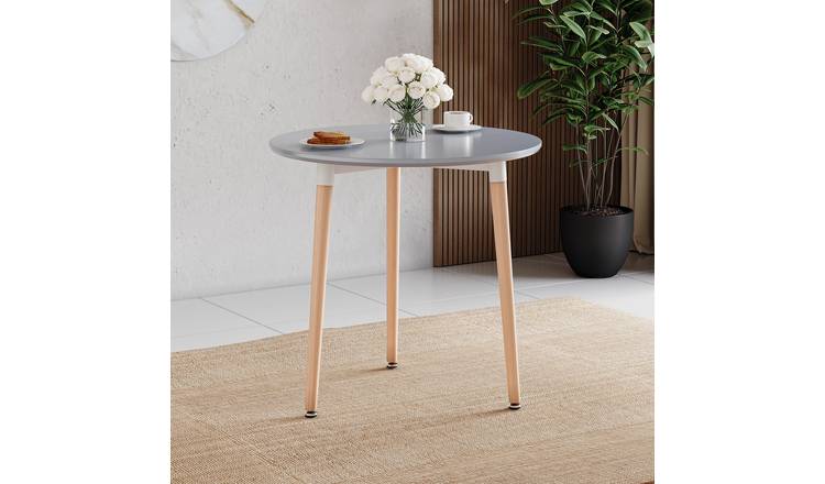 Vida Designs Batley 3 Seater Round Dining Table - Grey