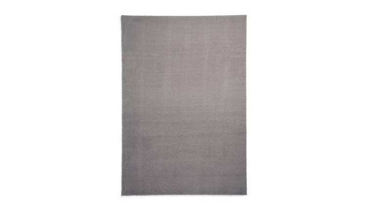Mega Flooring Grey Modern Plain Rug - 160 x 230cm