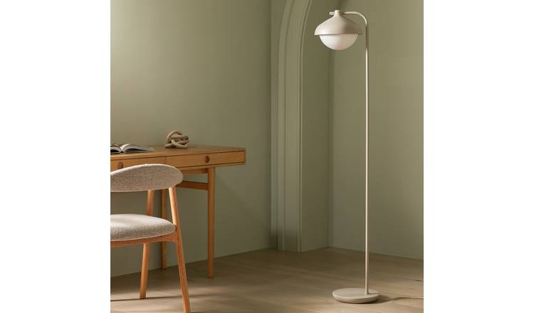 Habitat Acorn Metal Floor Lamp - Latte