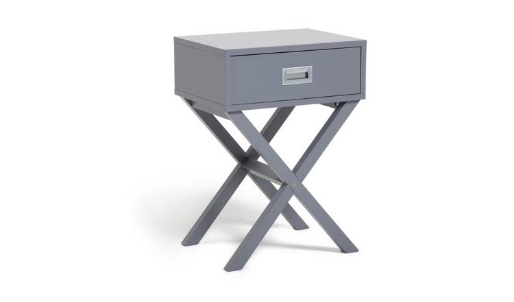 Argos grey outlet bedside table