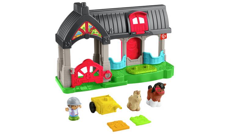 Fisher-Price Little People Friendly Horses Stable Playset 