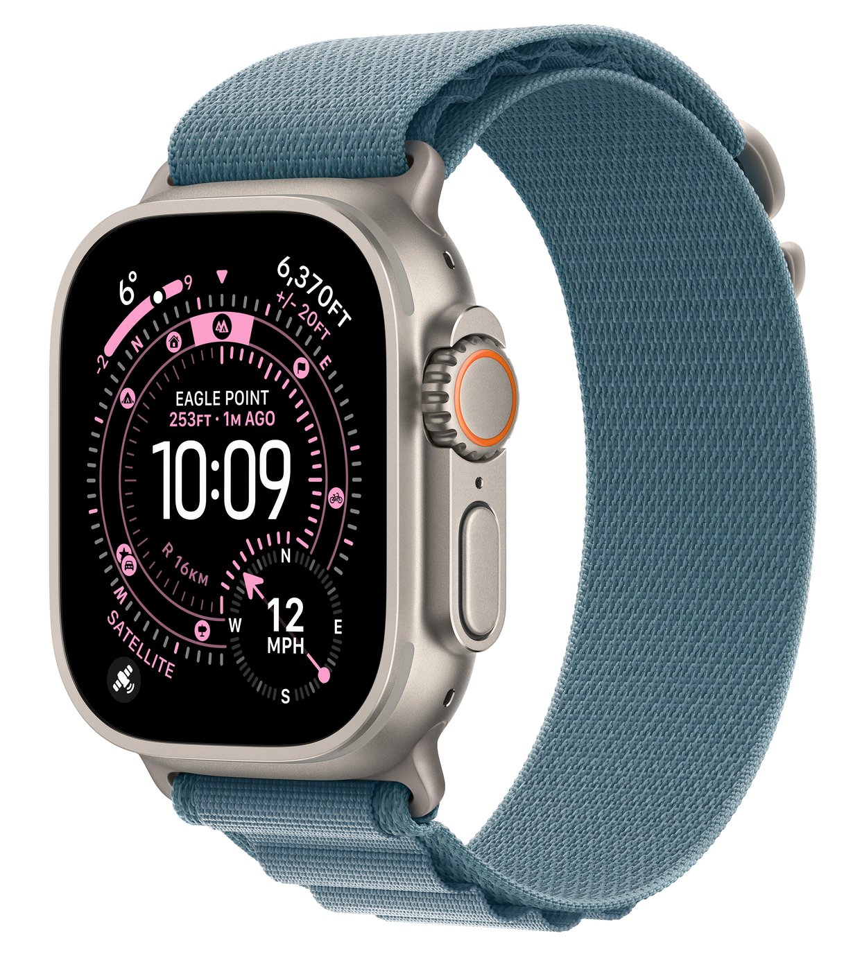 Apple Watch Ultra 3 GPS+Cell 49mm Light Blue Alpine Loop - M