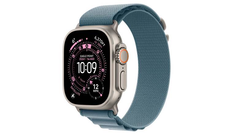 Apple Watch Ultra 3 GPS+Cell 49mm Light Blue Alpine Loop - M