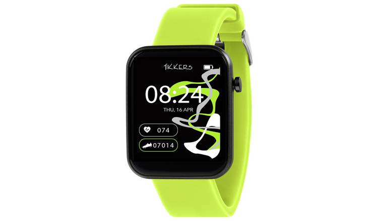 Tikkers Series 13 Bright Green Strap Smart Watch