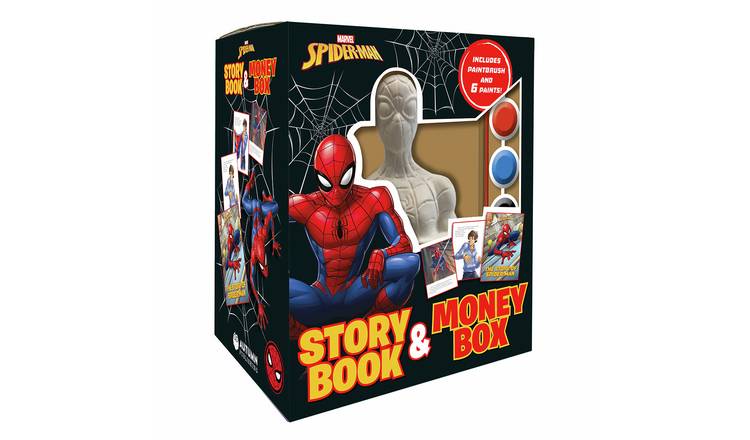 Marvel Spiderman Story Book and Money Box