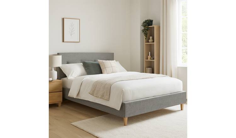 Millbrook Taylor Superking Fabric Bed Frame - Grey