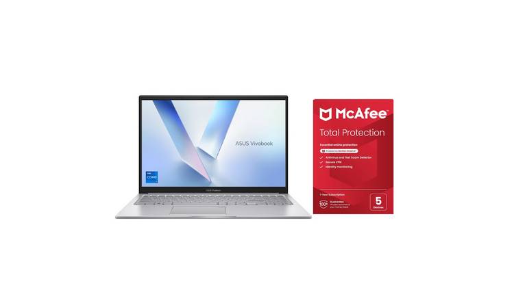 ASUS Vivobook 15 15.6in i7 16GB 1TB Laptop Bundle - Silver