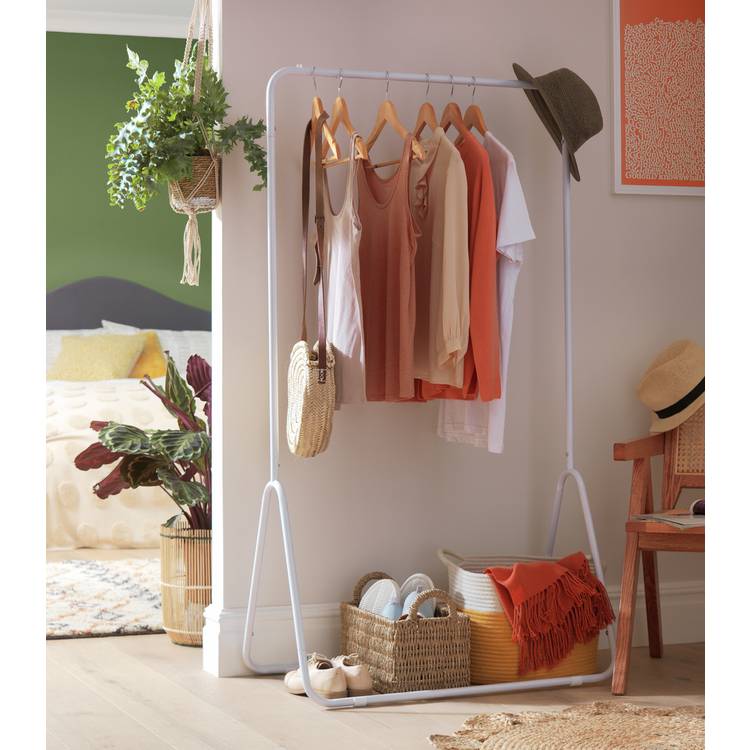 Habitat Arnie Clothes Rail - White 0