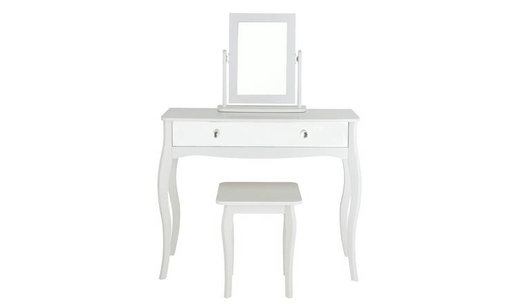 Argos Home Amelie Mirror Dressing Table Set - White