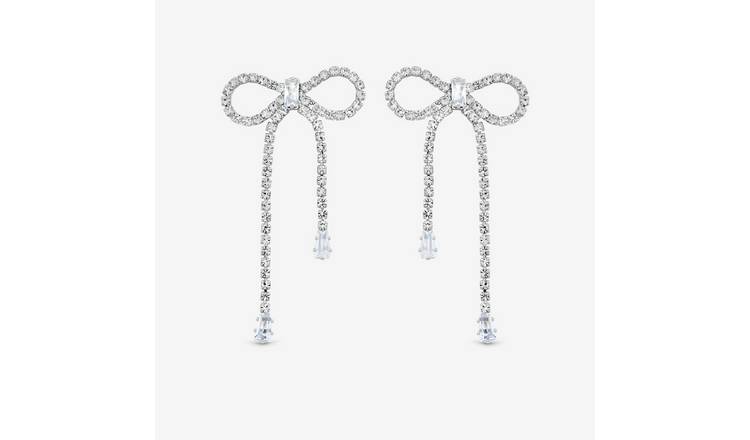 Jon Richard Crystal Bow Earrings