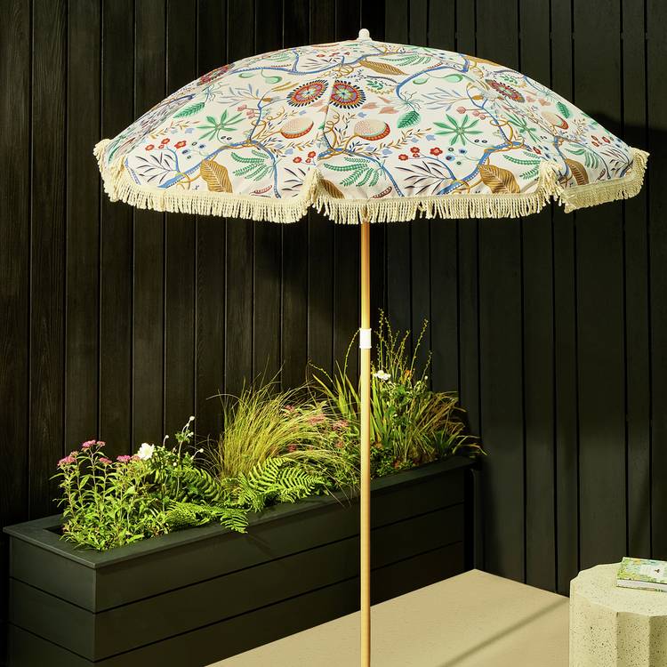 Habitat x Scion 1.6m Garden Parasol - Jackfruit Print 0