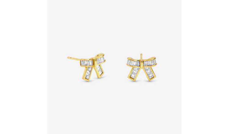 Jon Richard Crystal Mini Bow Earrings