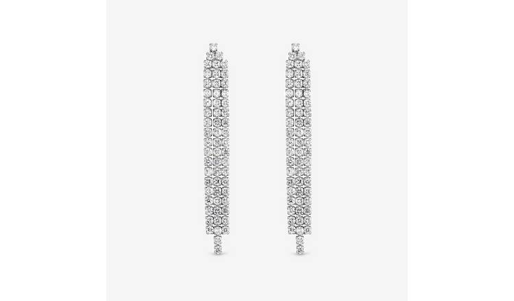 Jon Richard Cubic Zirconia Crystal Drop Earrings