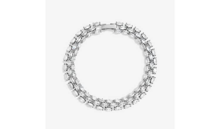 Jon Richard Cubic Zirconia Navette Bracelet